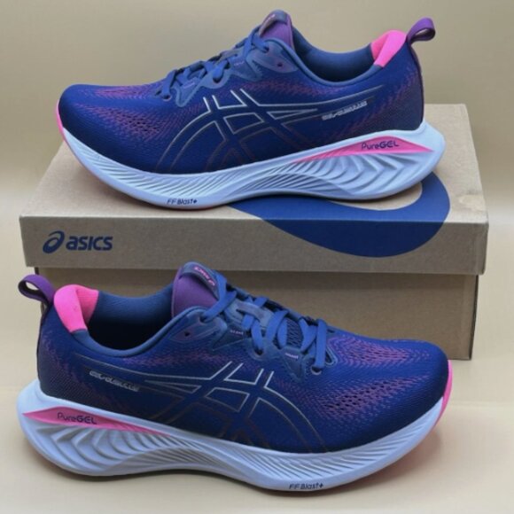 ASICS GEL Cumulus 25 Women's Size 9/40.5 Running Shoes in Deep Ocean/Lilac Hint - Picture 1 of 10